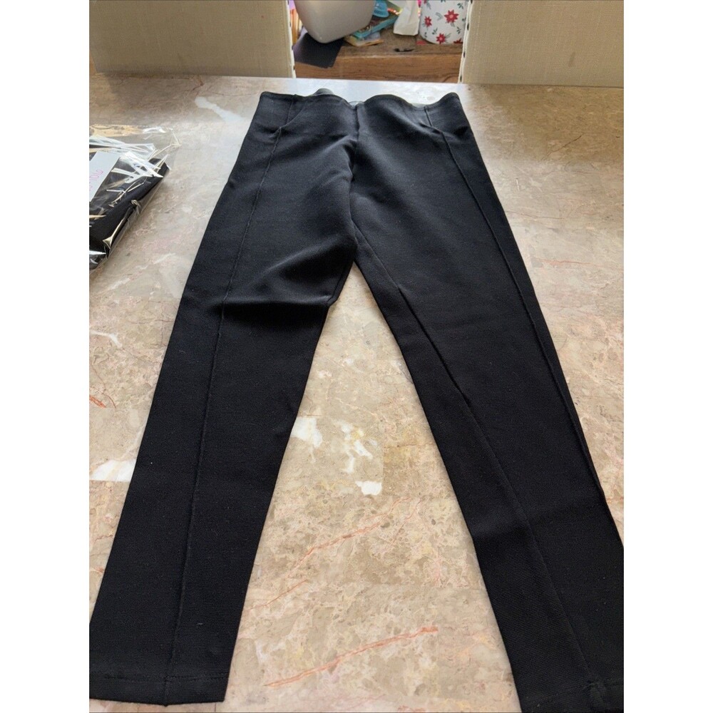 Zara Textured Leggings Black  Medium